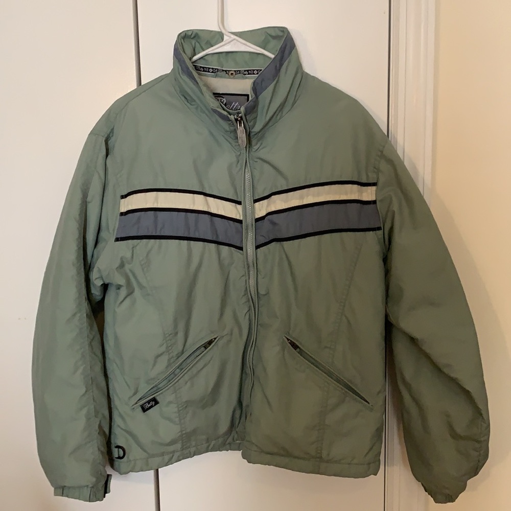 Mint Striped Light Weight Snowboarding Skiing Jacket
